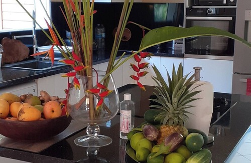 Doubs Villa | La coulée verdoyante Located in Abymes, in the center of Guadeloupe.