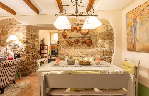 Cetona House | La Terrazza, Cetona, Tuscany, historic stone house with garden.