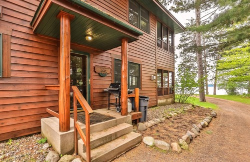 Manitowish Waters Condo | Lake resort villa with water views, screened porch & marina - dog-friendly
