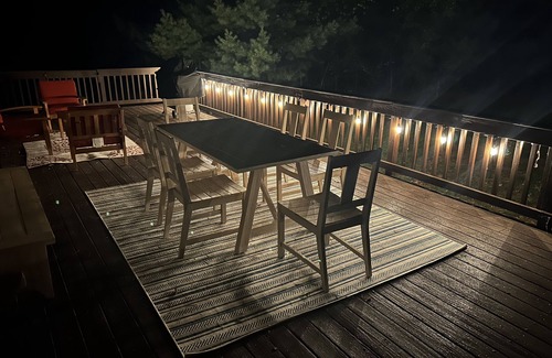 Friendship House | Lakefront Beauty with Hot Tub and Dock