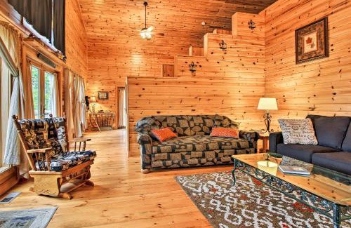 Nevis House | Lakefront Cabin with Private Deck, Dock and Fire Pit!