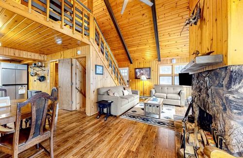 Lac du Flambeau Cottage | Lakefront dog-friendly retreat with sauna, dock, canoe, paddle board, & firepit