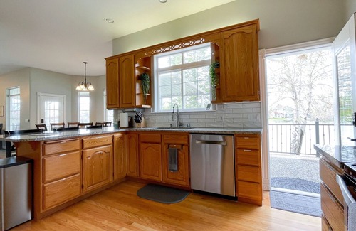 Moses Lake House | Lakefront Getaway with Game Room and Theater Seating