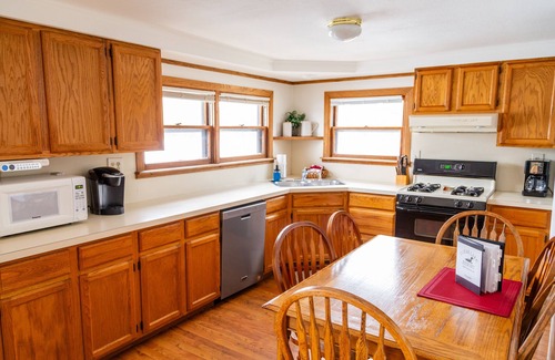 West Branch House | Lakefront Home - Two Bedroom with Fireplace - Outdoor Hot Tub - Pet Friendly!