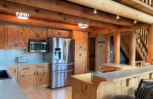 Solon Springs Cabin | Lakefront Log Cabin located directly on UTV and snowmobile trails!