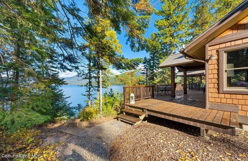 Nordman House | Lakefront Private Home with Boathouse at Priest Lake