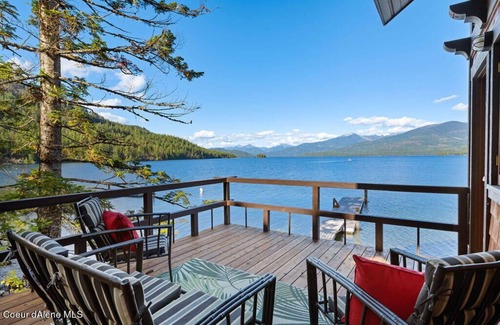 Nordman House | Lakefront Private Home with Boathouse at Priest Lake