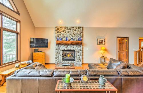 Higgins Lake House | Lakefront Roscommon Home with Game Room and Dock!