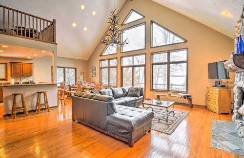 Higgins Lake House | Lakefront Roscommon Home with Game Room and Dock!