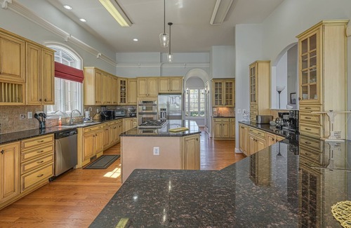 Mineral House | Lakefront stunner with pool, 50' waterslide, hot tub, & dock - dog-friendly