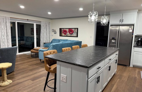 Lost Bridge Village House | Lakeside Arcade, Hot Tub, Pinball, Foosball, Air Hockey, GAMES, roaming deer