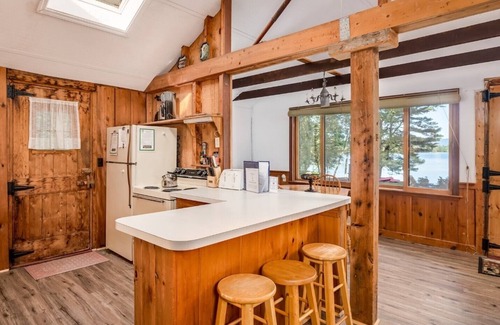 Moultonborough Cabin | Lakeside rustic cabin sleeps 6 on Lake Kanasatka