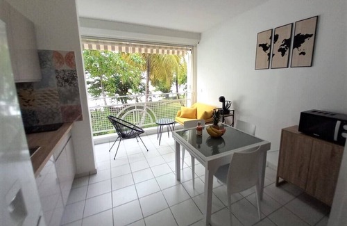 Pointe-a-Pitre Apartment | Large, cosy studio with sea view, pool and beach