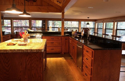 Vinita House | Large private acreage, very open space, decks, hot tub, treehouse, dock, more.