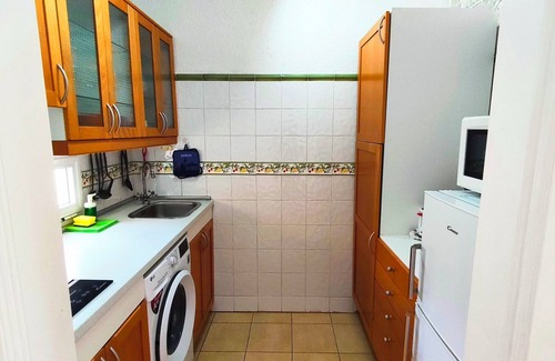 Morro Jable Apartment | Large sun terrace with a view over the beach of Jandia