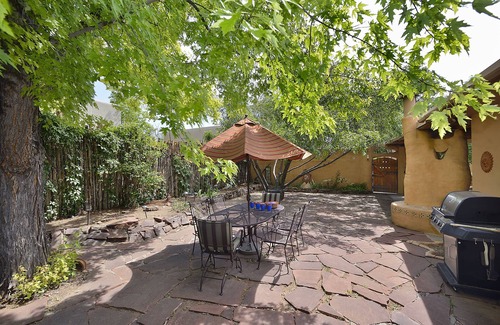 Northeast Santa Fe House | Large1920s Pueblo Revival Adobe Home: 3blk to plaza, private courtyard/garden