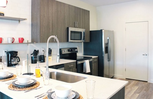 Downtown Louisville Apartment | Lavish Apartment in the Heart of Downtown! Pool, Gym, King Bed, Coffee Bar!