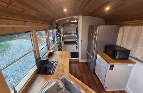 Robbinsville Cabin | Lazy T Cabins - The Skoolie