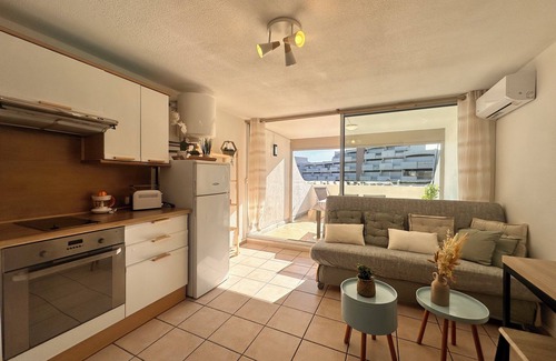 Le Grau-Du-Roi Apartment | Le Catamaran - Studio proche de la mer avec terrasse