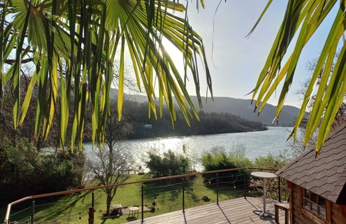 Hautecourt-Romaneche House | Le Ponton: a bohemian-style waterfront getaway just 1 hour from Lyon.