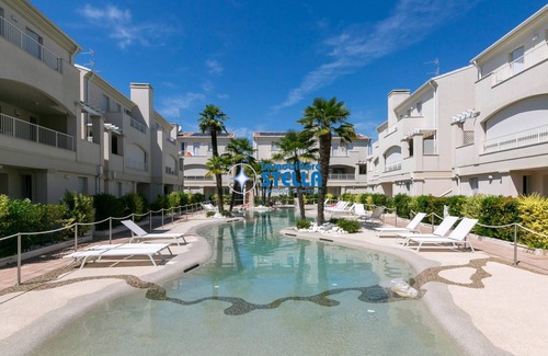 Faro Apartment | Le Tropezien Village *pool and patio*