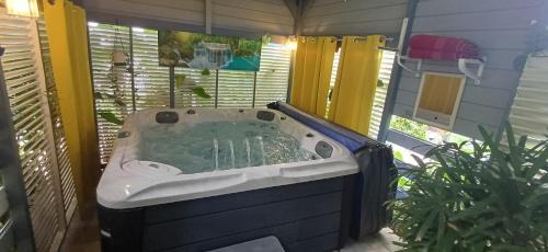 Bouillante Villa | Les Gites Capra - Villa Aiméandre piscine et Spa