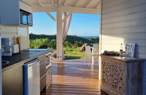 Sainte-Rose House | Les Hauts du Papillon - Swimming pool and sea view -