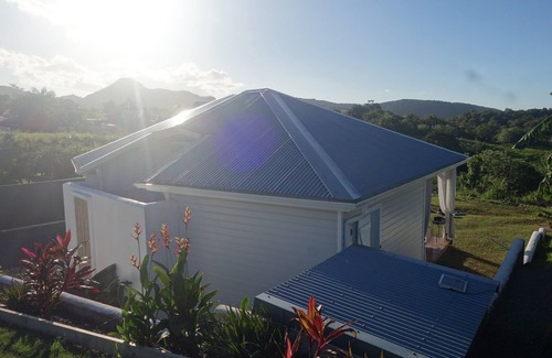 Sainte-Rose House | Les Hauts du Papillon - Swimming pool and sea view -