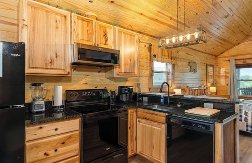 Stanley Cabin | Log Cabin #2 LURAY Cozy Couples Hot Tub Stone Fireplace Mtn View Shenandoah Park