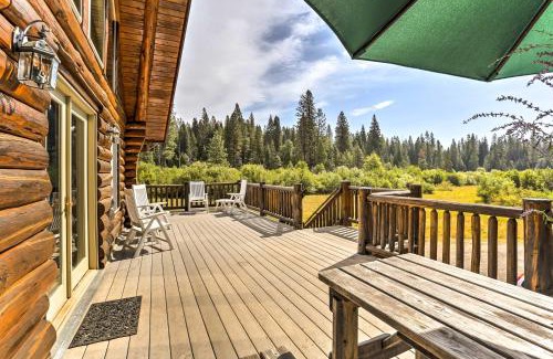 McCloud House | Log Home on 60 Private Acres By Mt Shasta Ski Park