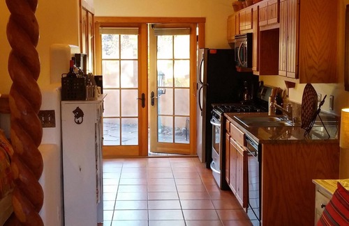 Taos Apartment | LONG TERM RENTAL ONLY: Luna Rosa at Casa Encantada Taos. Private Hot Tub.