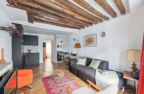Vivienne Apartment | Lovely 1BR Near Quartier Montorgueil