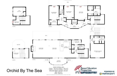 St. George Island House | Lovely Beachfront Plantation home, Pool, Screened Porch, Fireplace, 4BR/3.5BA "Orchid By The Sea"