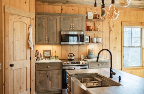 Morganton Cabin | Luxe Cabin Retreat HotTub 20 min Blue Ridge Vineyards Games Firepit Pets