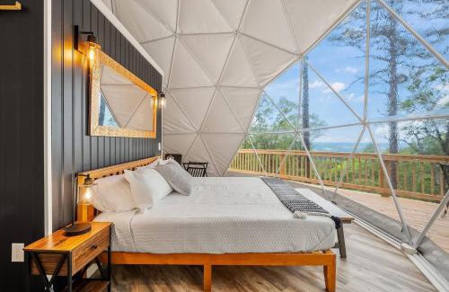 Capon Bridge House | Luxe Dome w Hot Tub King Bed Full Bath & FirePit