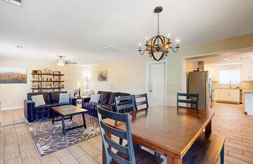 Fountain Hills House | Luxe getaway with private heated pool, patio, and mountain views - walk to park