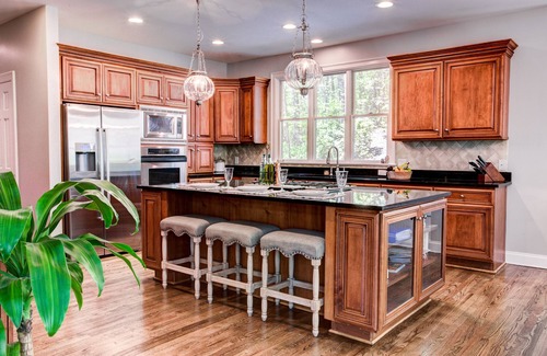 Fletcher House | Luxe King suites, private pool, Hot Tub! Huge Asheville home near Biltmore House