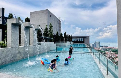 Kampung Sungai Nibong Apartment | Luxe Seaview Rooftop Pool Airport bayan lepas