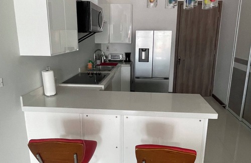 New Kingston Apartment | Luxurious 1-bedroom apartment in amazing Kingston with WiFi, AC, rooftop pool.