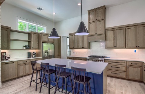 Canyon Lake House | Luxurious Guadalupe Riverfront at Horseshoe Falls! 2 beautiful decks, firepit