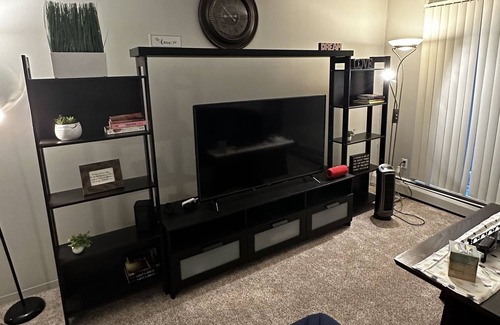 West Bloomington Condo | luxurious retreat w top-notch features, AC, play area, game fun, gym & patio