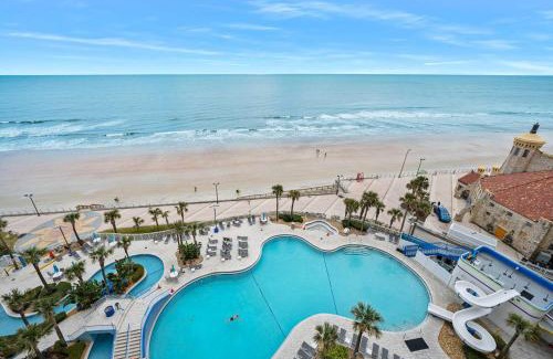 Brush - Stewarts House | Luxury 10th Floor 1 BR Condo Direct Oceanfront Wyndham Ocean Walk Resort Daytona Beach | 1006