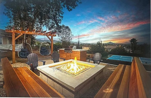 East Grove House | Luxury 2 Unit Home: Private Pool, Hot Tub & Games!