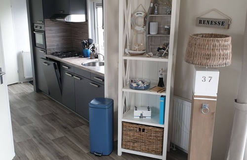 Renesse Ski Chalet | Luxury 4pers chalet, only 318 STEPS TO THE BEACH, fully enclosed garden.