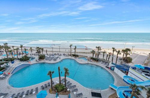 Brush - Stewarts House | Luxury 6th Floor 1 BR Condo Direct Oceanfront Wyndham Ocean Walk Resort Daytona Beach | 609