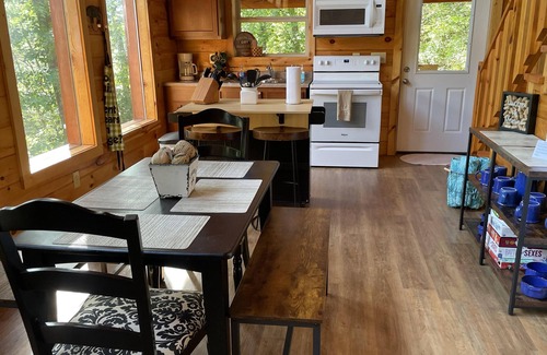 Stanton Cabin | Luxury cabin with a "mountain view" with a hot tub and internet