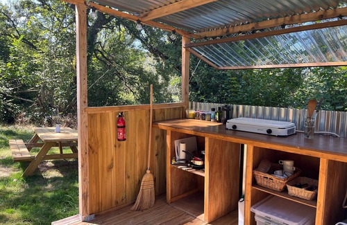 Laparrouquial RV Rental | Luxury family bell tent with pool, South West France