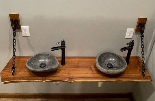 Cosby RV Rental | Luxury Glamping #4-Parkside-Bathhouse-Pergola-WiFi