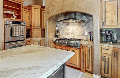 Estrella Mountain Ranch House | Luxury home with a pool, spa, fireplace, & private gas grill