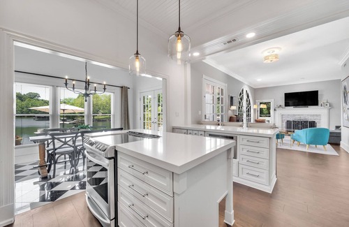 Denver House | Luxury Lake Norman waterfront home with dock, pub, game rooms & amazing views